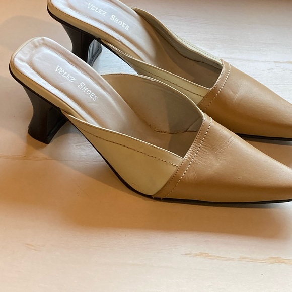 Designer Velez Leather Mules - Picture 5 of 7